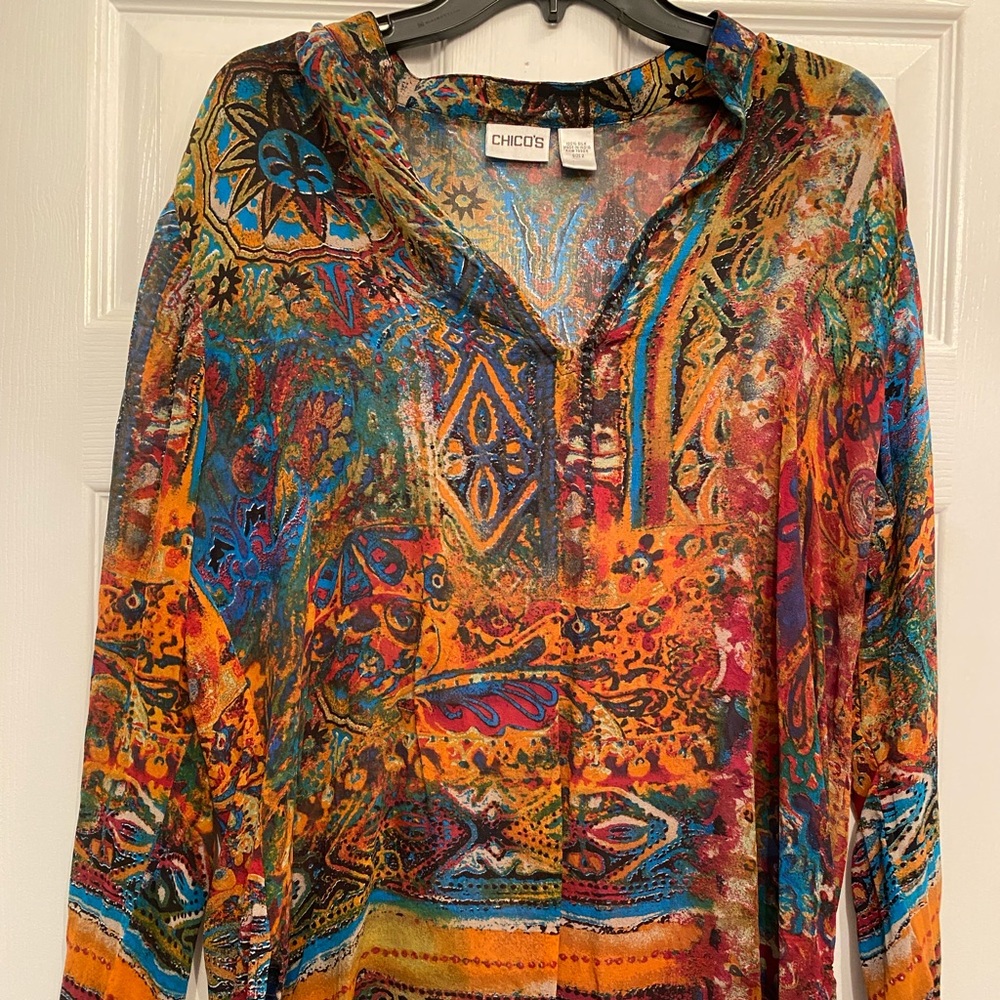 Chico’s sheer blouse